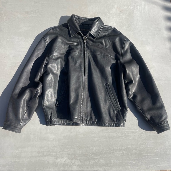 Golden Bear Jackets & Blazers - Black Leather Jacket Vintage